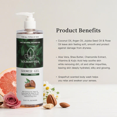 Nourish-Vida Shower Gel (Vegan - Organic)
