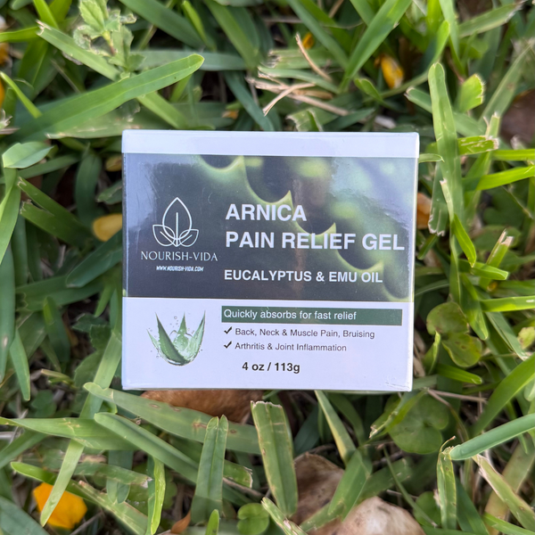 Nourish-Vida Arnica Pain Relief Gel – Fast-Acting Relief with Eucalyptus & Emu Oil