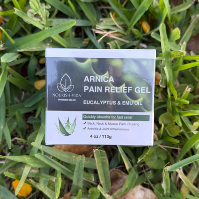 Nourish-Vida Arnica Pain Relief Gel – Fast-Acting Relief with Eucalyptus & Emu Oil