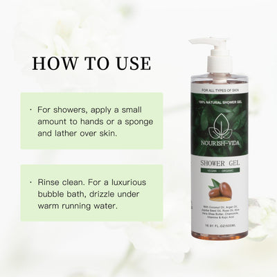 Nourish-Vida Shower Gel (Vegan - Organic)